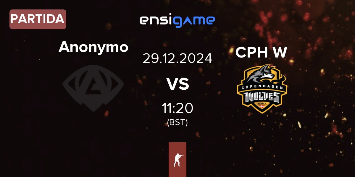 Partida Anonymo Esports Anonymo vs Copenhagen Wolves CPH W | 29.12