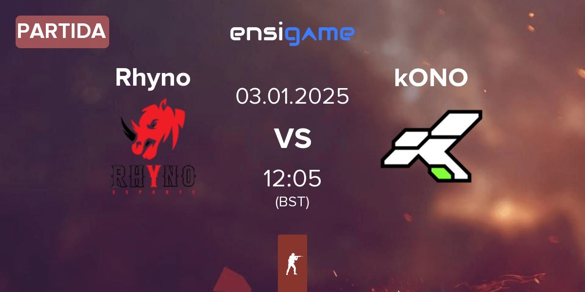 Partida Rhyno Esports Rhyno vs kONO.ECF kONO | 03.01