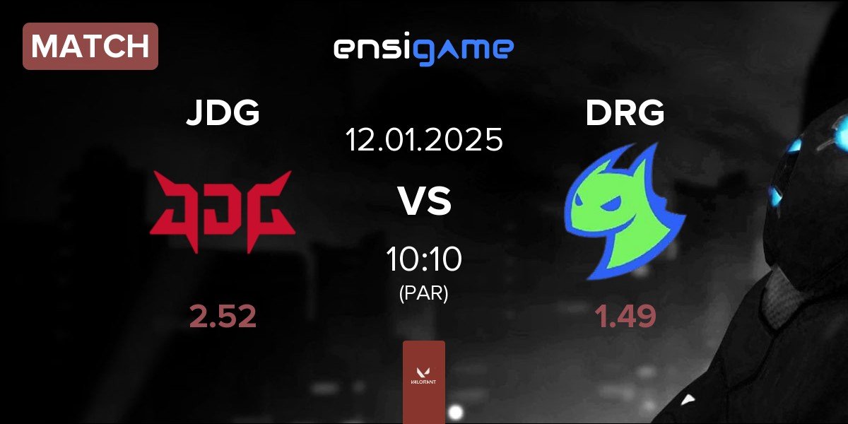 Match JD Gaming JDG vs Dragon Ranger Gaming DRG | 12.01