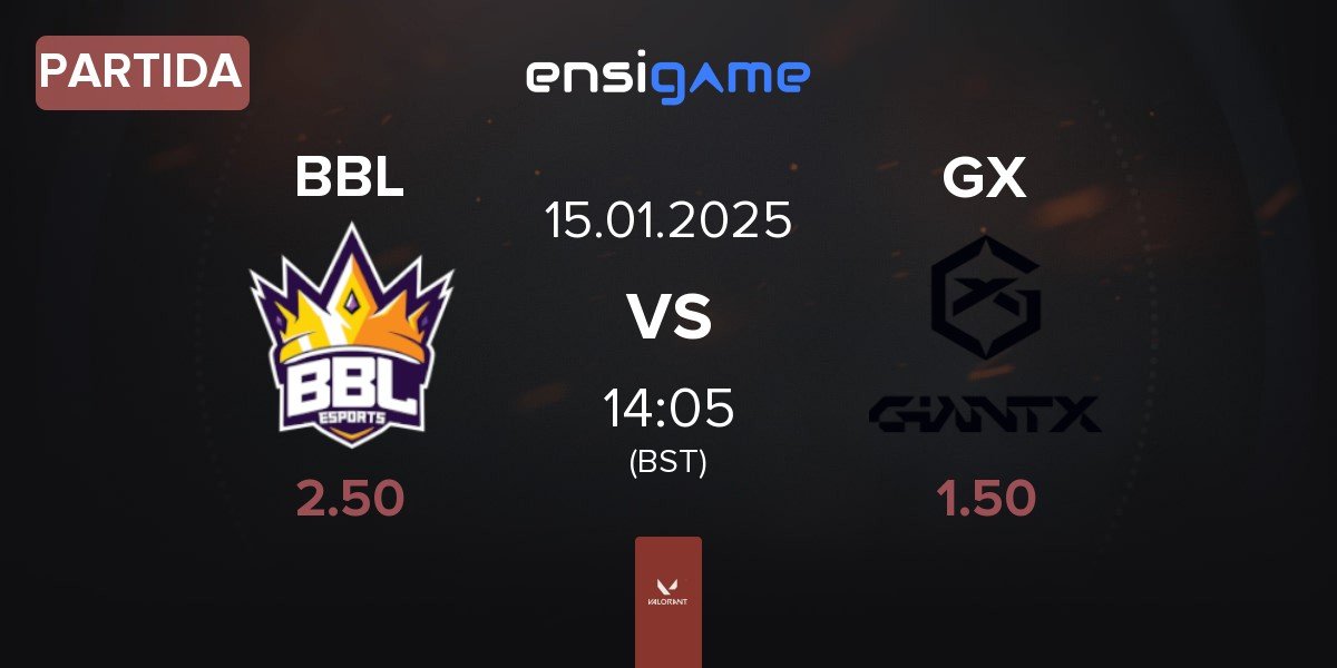 Partida BBL Esports BBL vs GIANTX GX | 15.01