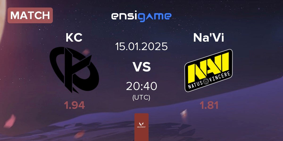 Match Karmine Corp KC vs Natus Vincere Na'Vi | 15.01