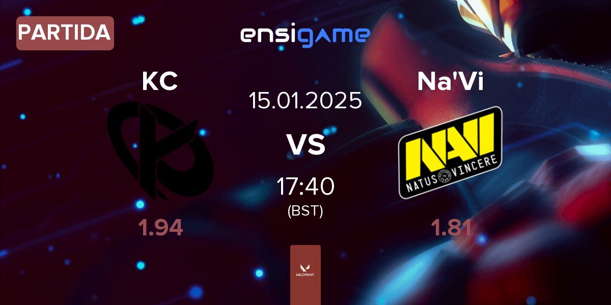 Partida Karmine Corp KC vs Natus Vincere Na'Vi | 15.01