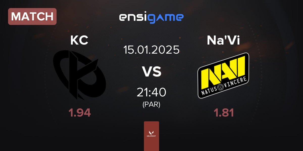 Match Karmine Corp KC vs Natus Vincere Na'Vi | 15.01