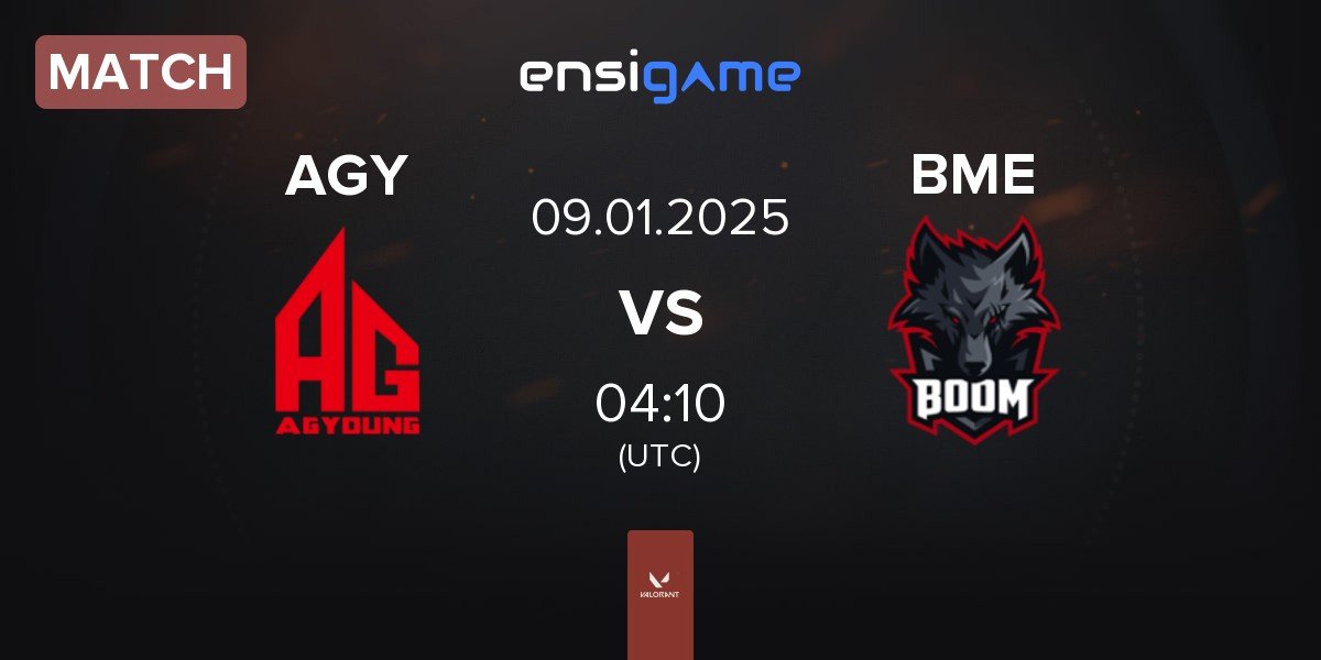 Match All Gamers Young AGY vs BOOM Esports BME | 09.01