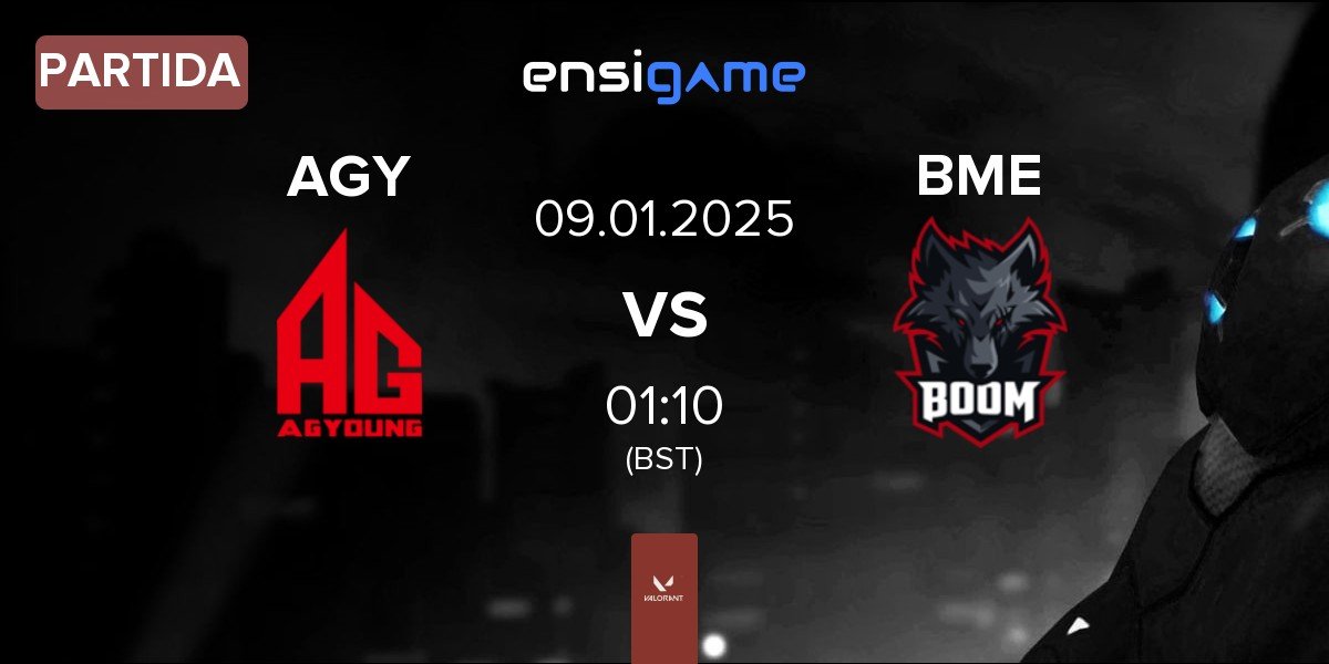 Partida All Gamers Young AGY vs BOOM Esports BME | 09.01