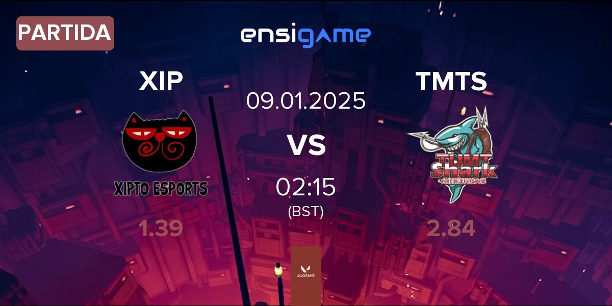 Partida Xipto Esports XIP vs TUMT Shark Tumt | 09.01