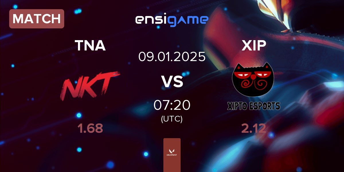 Match Team NKT Academy TNA vs Xipto Esports XIP | 09.01