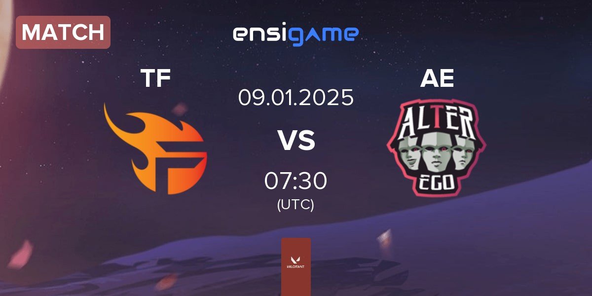 Match Team Flash TF vs Alter Ego AE | 09.01