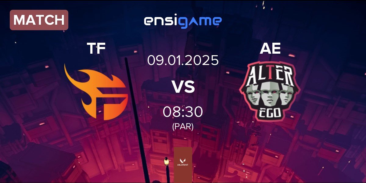 Match Team Flash TF vs Alter Ego AE | 09.01