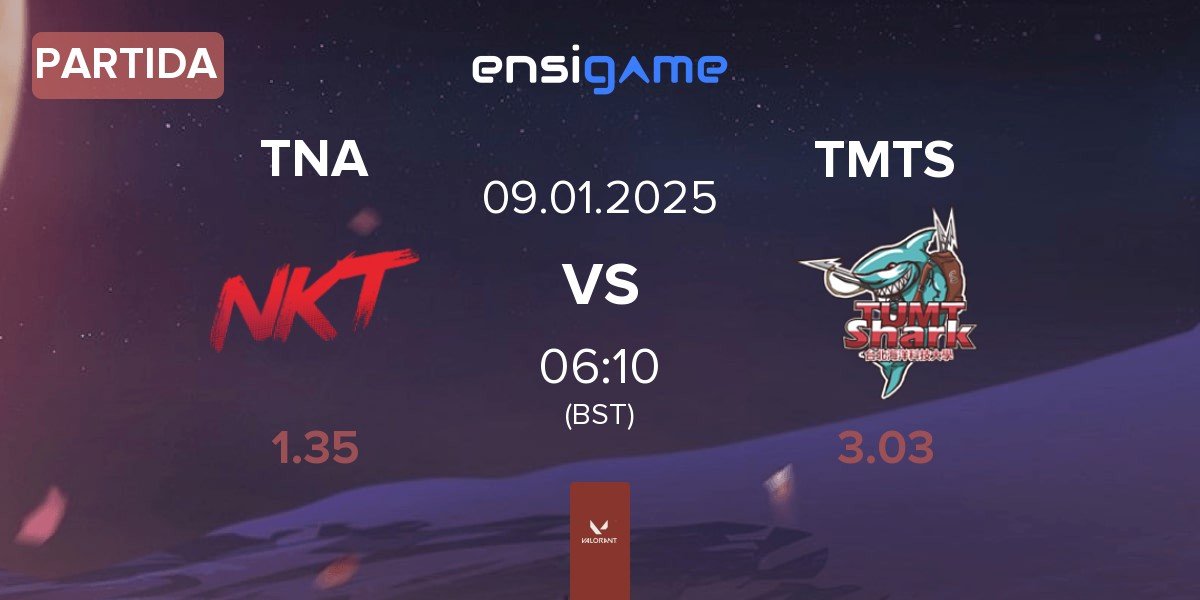 Partida Team NKT Academy NKT.A vs TUMT Shark Tumt | 09.01