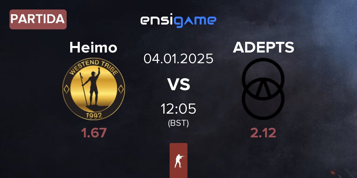 Partida Heimo Esports Heimo vs ADEPTS | 04.01