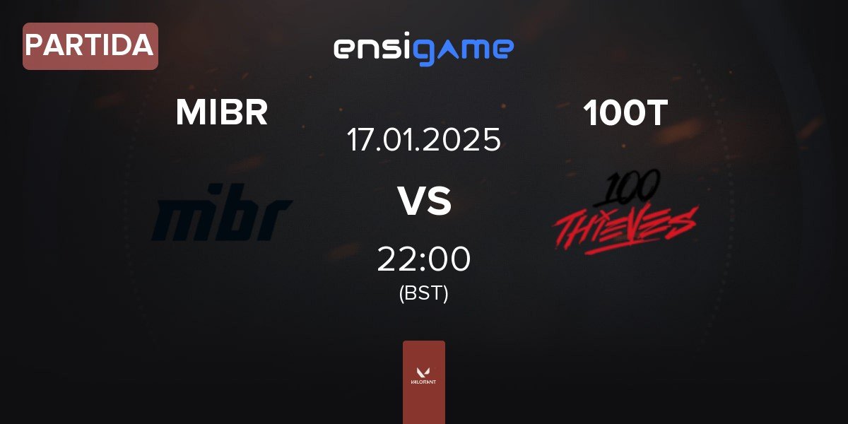 Partida Made in Brazil MIBR vs 100 Thieves 100T | 17.01