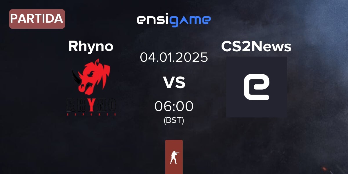 Partida Rhyno Esports Rhyno vs CS2News | 04.01