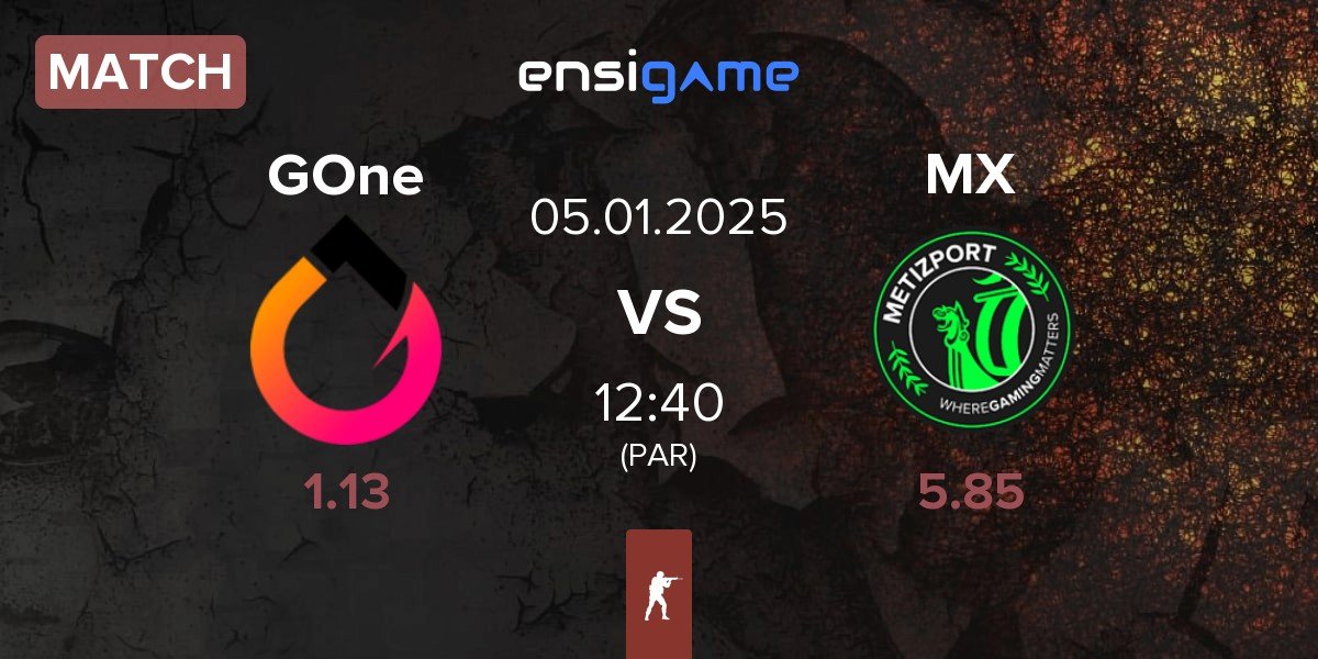 Match GenOne GOne vs Metizport X MX | 05.01