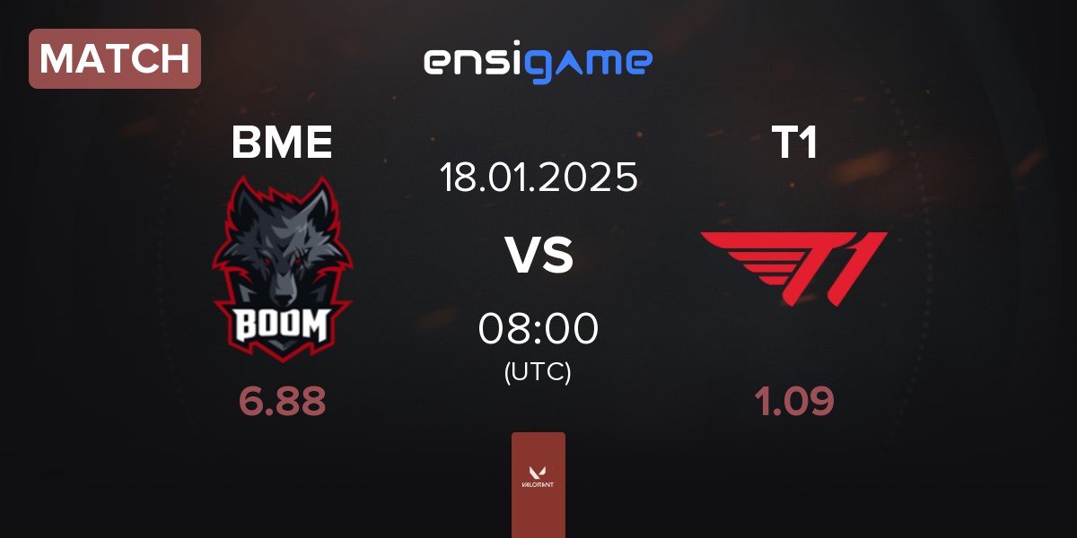 Match BOOM Esports BME vs T1 | 18.01