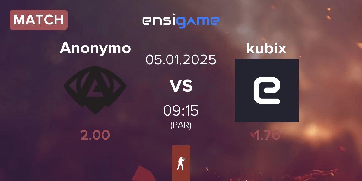 Match Anonymo Esports Anonymo vs Kubix Esports kubix | 05.01