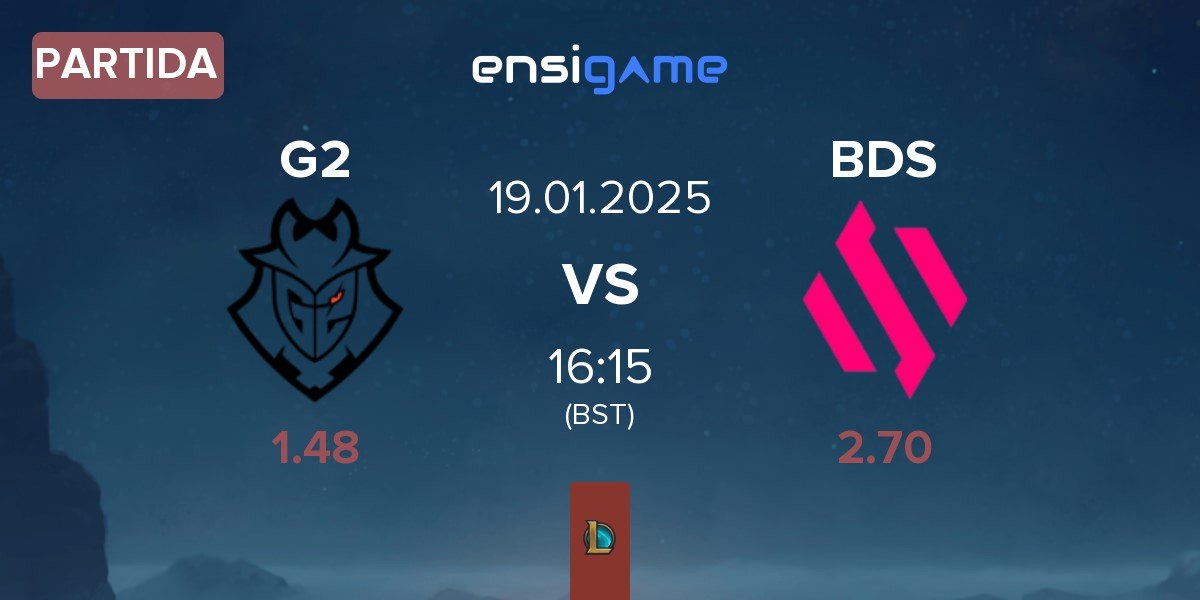 Partida G2 Esports G2 vs Team BDS BDS | 19.01