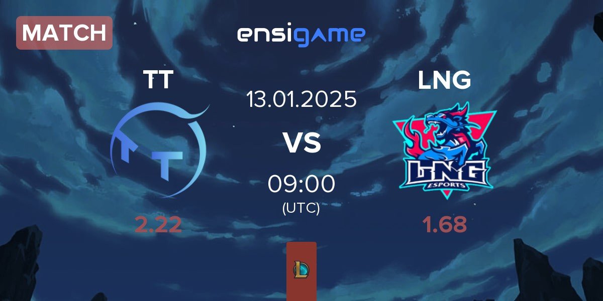 Match ThunderTalk Gaming TT vs LNG Esports LNG | 13.01