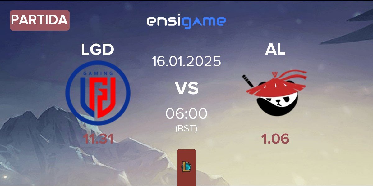 Partida LGD Gaming LGD vs Anyone's Legend AL | 16.01