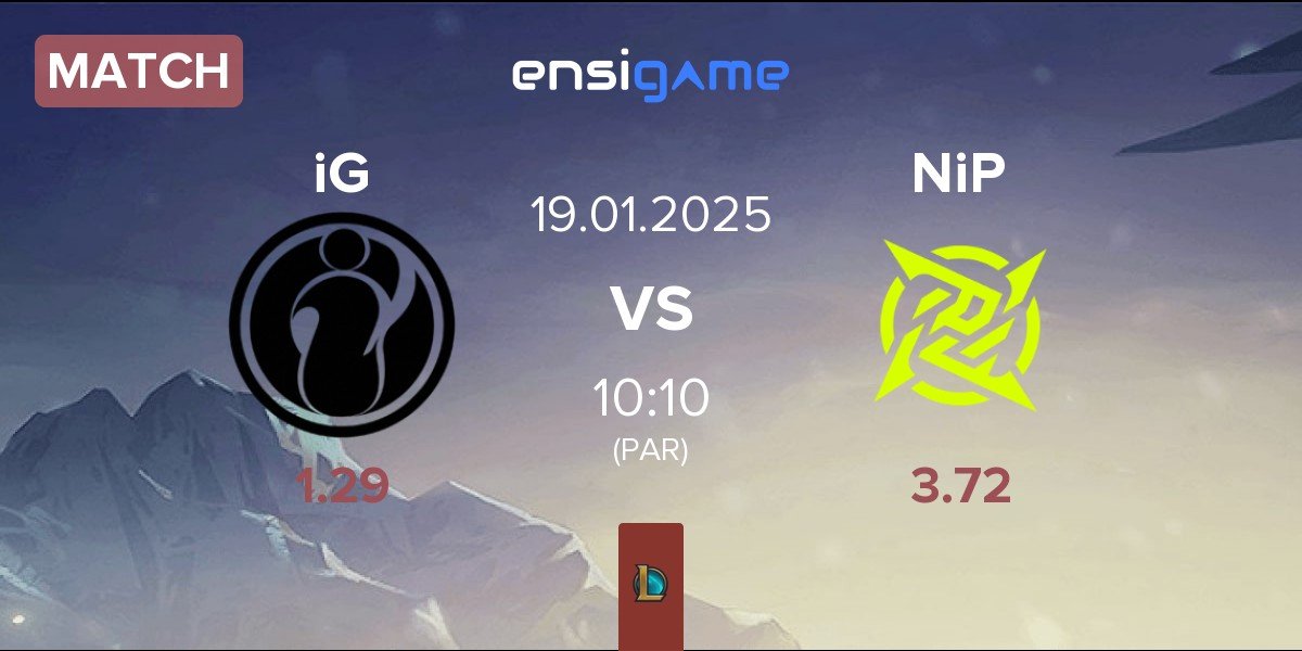 Match Invictus Gaming iG vs Ninjas In Pyjamas NiP | 19.01