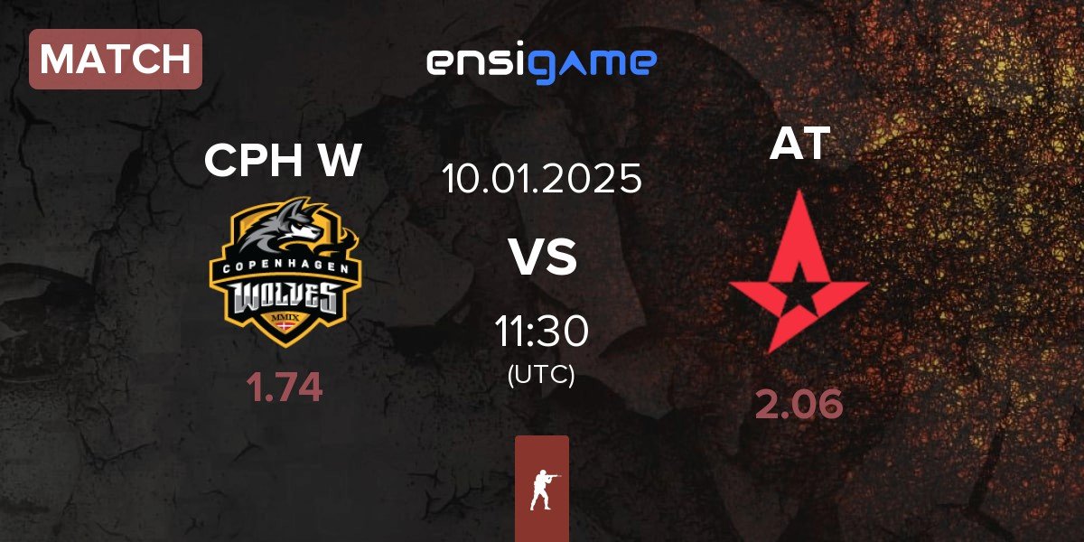 Match Copenhagen Wolves CPH W vs Astralis Talent AT | 10.01