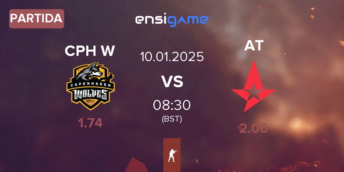 Partida Copenhagen Wolves CPH W vs Astralis Talent AT | 10.01