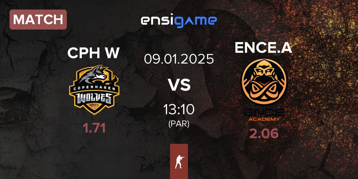 Match Copenhagen Wolves CPH W vs ENCE Academy ENCE.A | 09.01