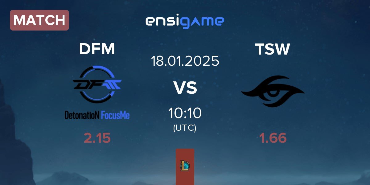 Match DetonatioN FocusMe DFM vs Team Secret Whales TSW | 18.01