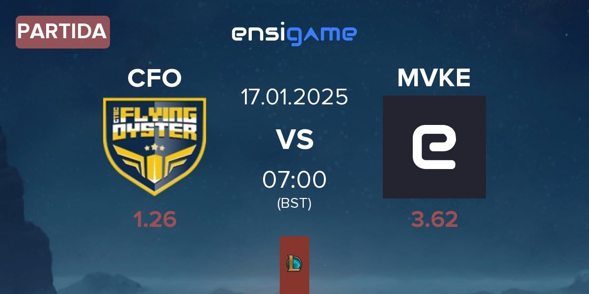 Partida CTBC Flying Oyster CFO vs MGN Vikings Esports MVKE | 17.01