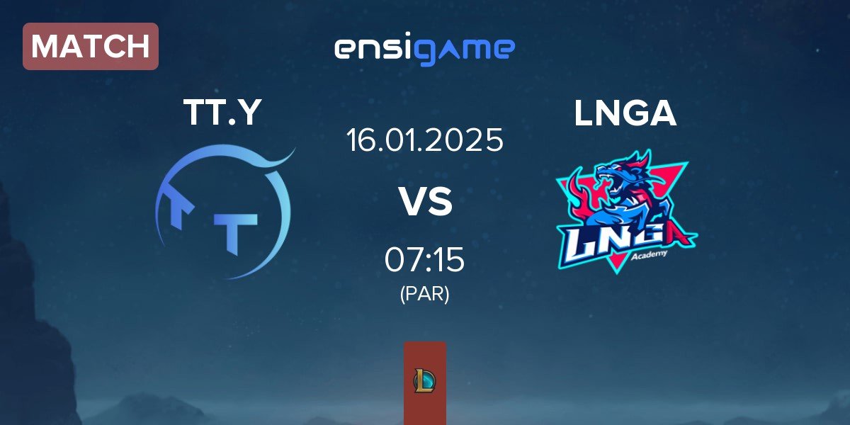 Match ThunderTalk Gaming Young TT.Y vs LNG Academy LNGA | 16.01