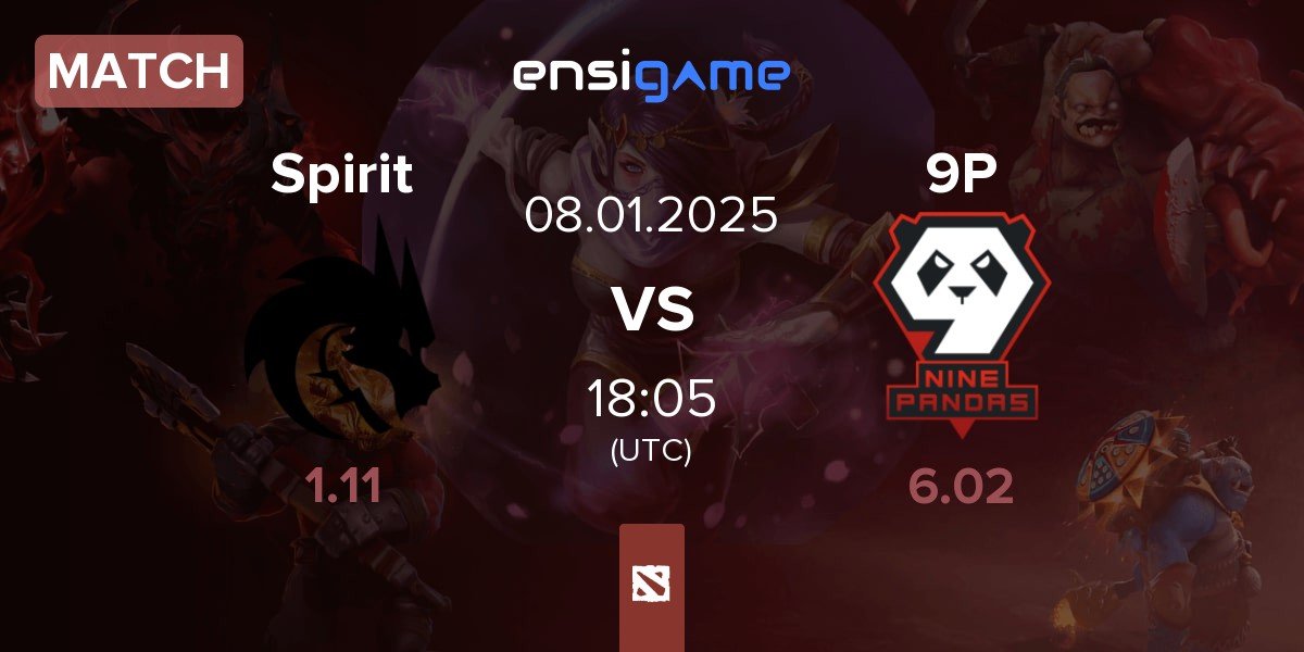 Match Team Spirit Spirit vs 9Pandas 9P | 08.01