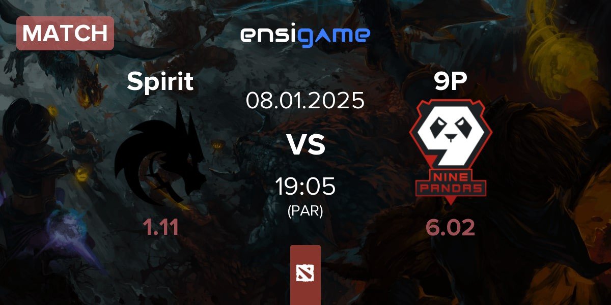 Match Team Spirit Spirit vs 9Pandas 9P | 08.01