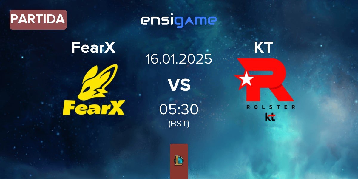 Partida BNK FearX FearX vs KT Rolster KT | 16.01