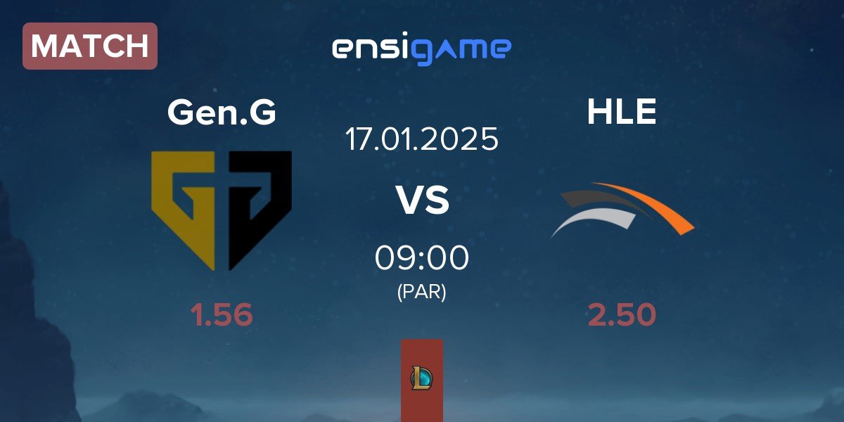 Match Gen.G Esports Gen.G vs Hanwha Life Esports HLE | 17.01