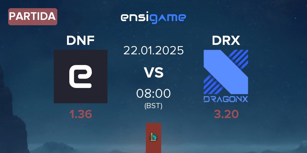 Partida DN Freecs DNF vs DRX | 22.01