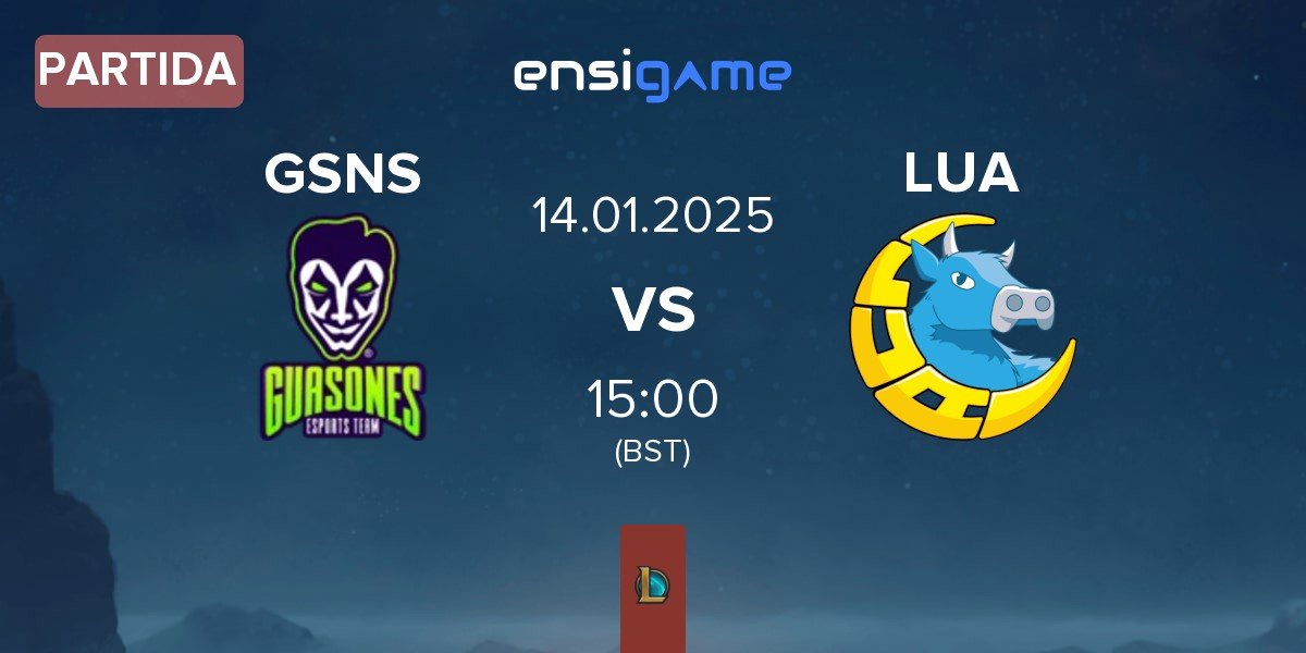 Partida Guasones GSNS vs LUA Gaming LUA | 14.01