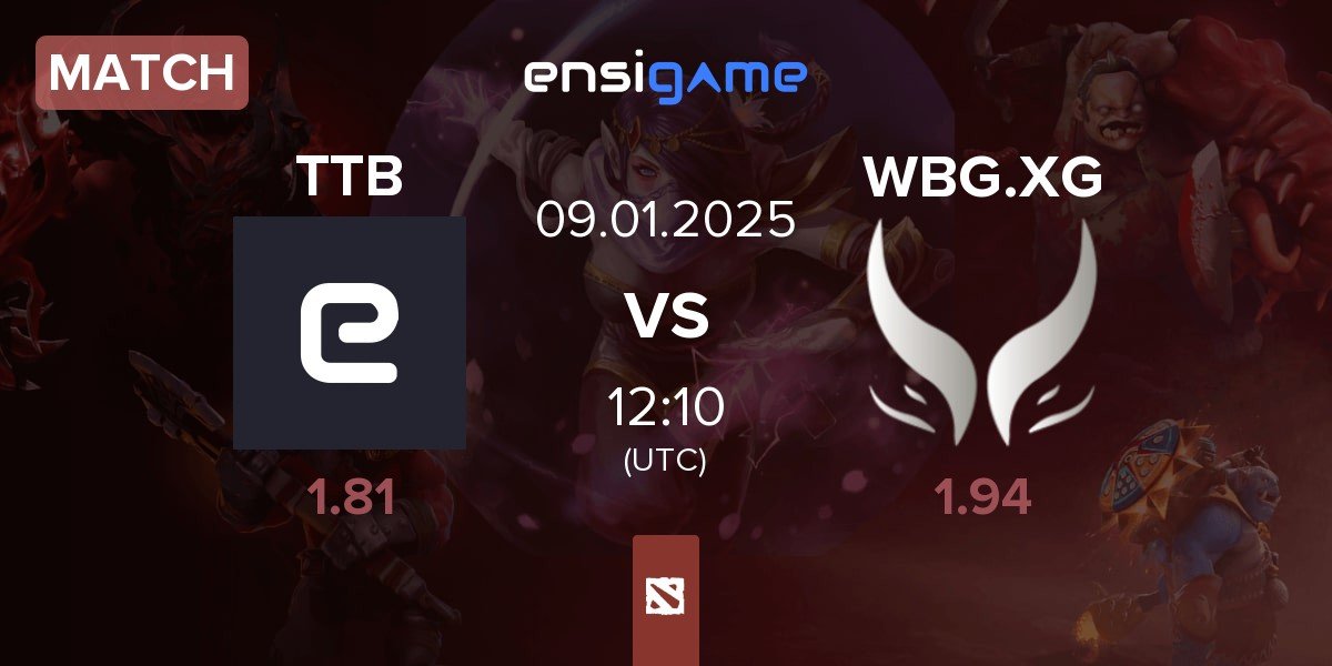 Match Team TideBound TTB vs Xtreme Gaming WBG.XG | 09.01