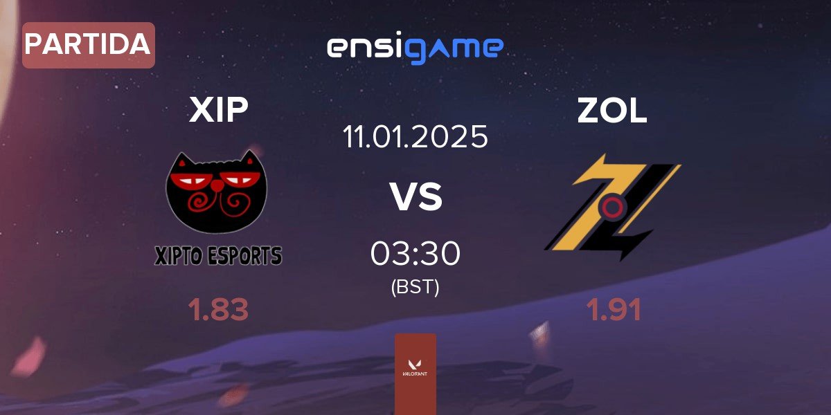 Partida Xipto Esports XIP vs ZOL Esports ZOL | 11.01