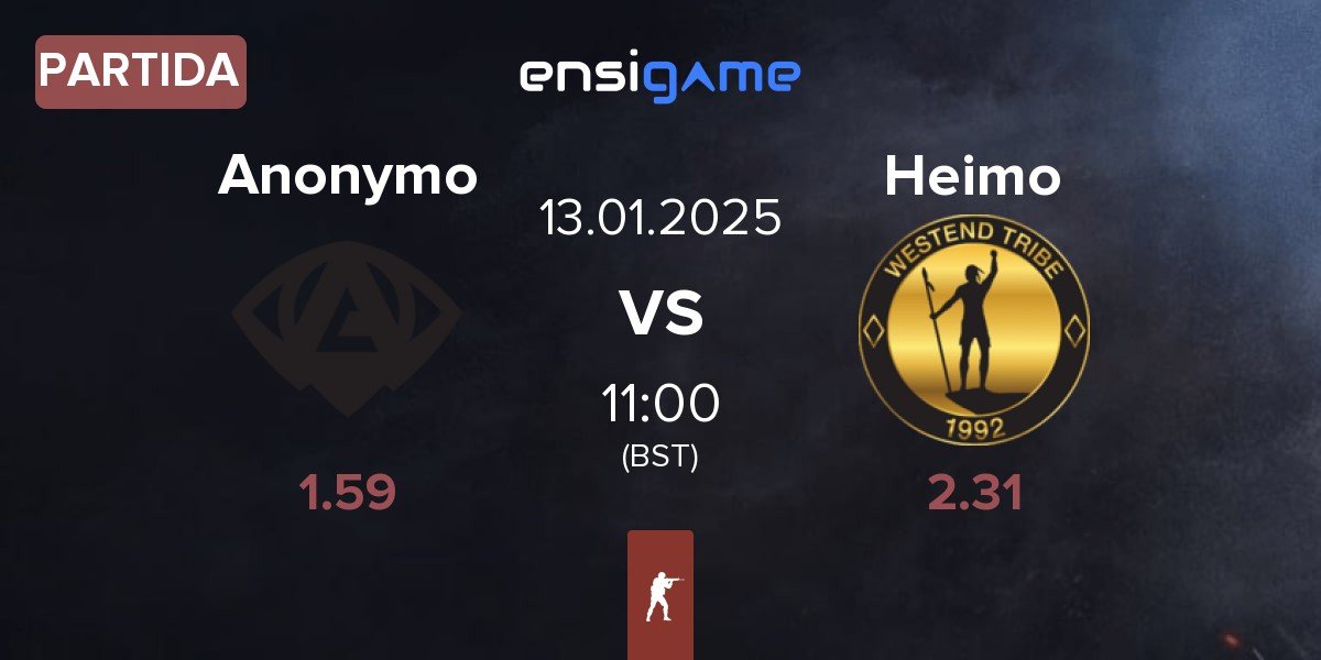 Partida Anonymo Esports Anonymo vs Heimo Esports Heimo | 13.01