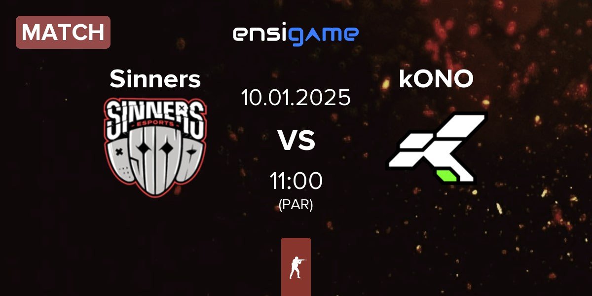 Match Sinners Esports Sinners vs kONO.ECF kONO | 10.01