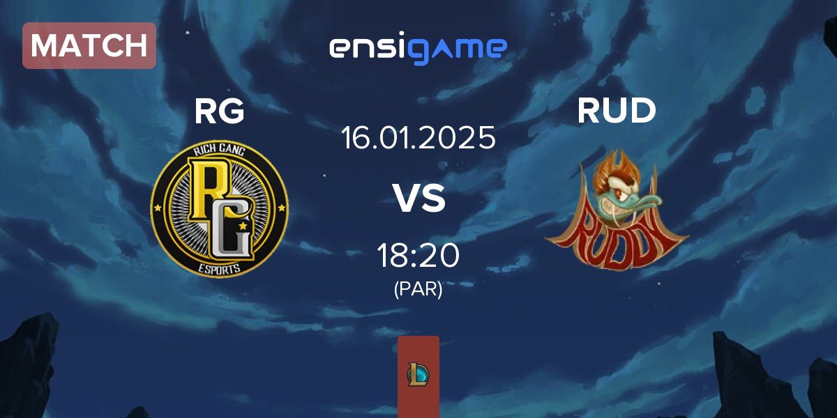 Match Rich Gang RG vs Ruddy Esports RUD | 16.01