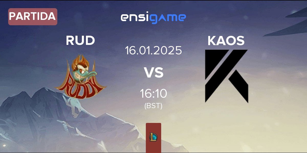 Partida Ruddy Esports RUD vs KAOS e-sport KAOS | 16.01