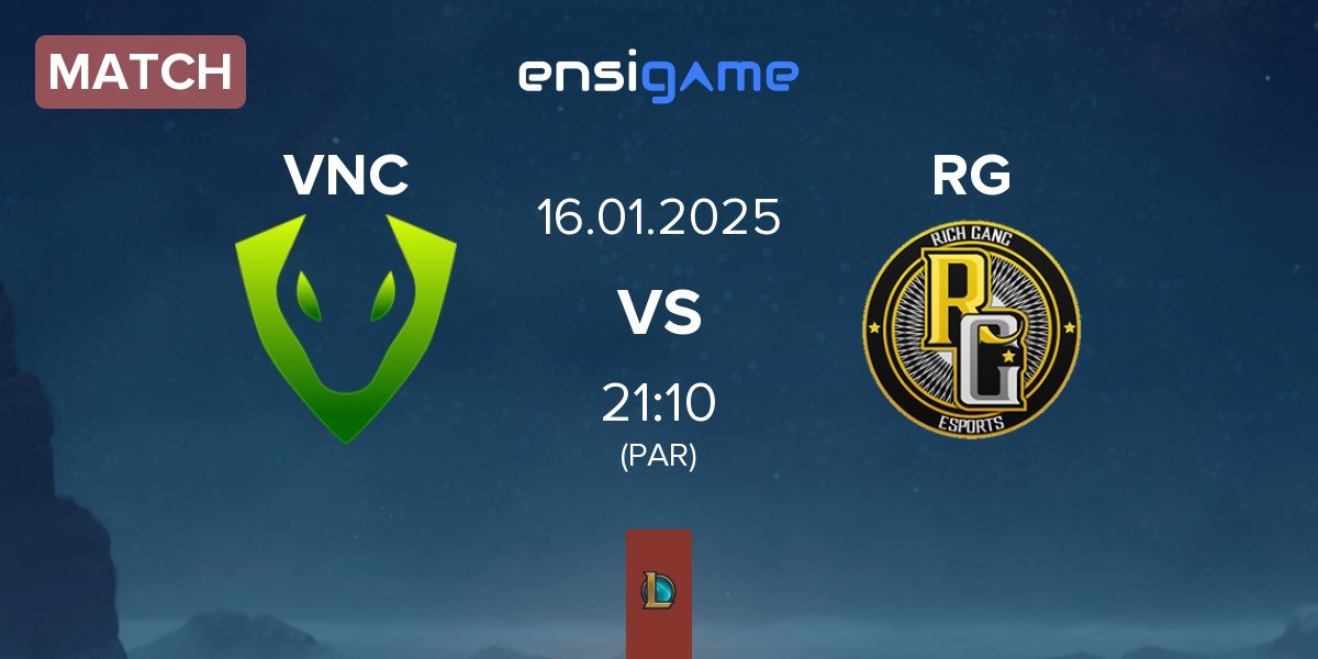 Match Venomcrest Esports VNC vs Rich Gang RG | 16.01