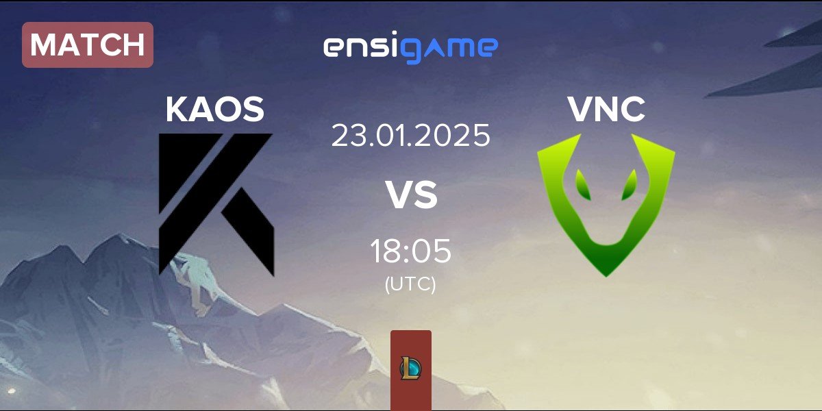 Match KAOS e-sport KAOS vs Venomcrest Esports VNC | 23.01