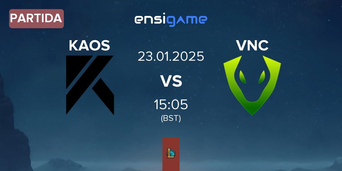 Partida KAOS e-sport KAOS vs Venomcrest Esports VNC | 23.01