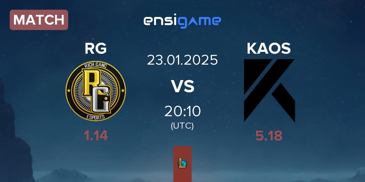 Match Rich Gang RG vs KAOS e-sport KAOS | 23.01