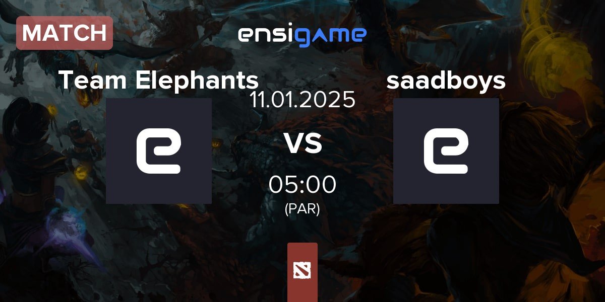 Match Team Elephants vs saadboys | 11.01