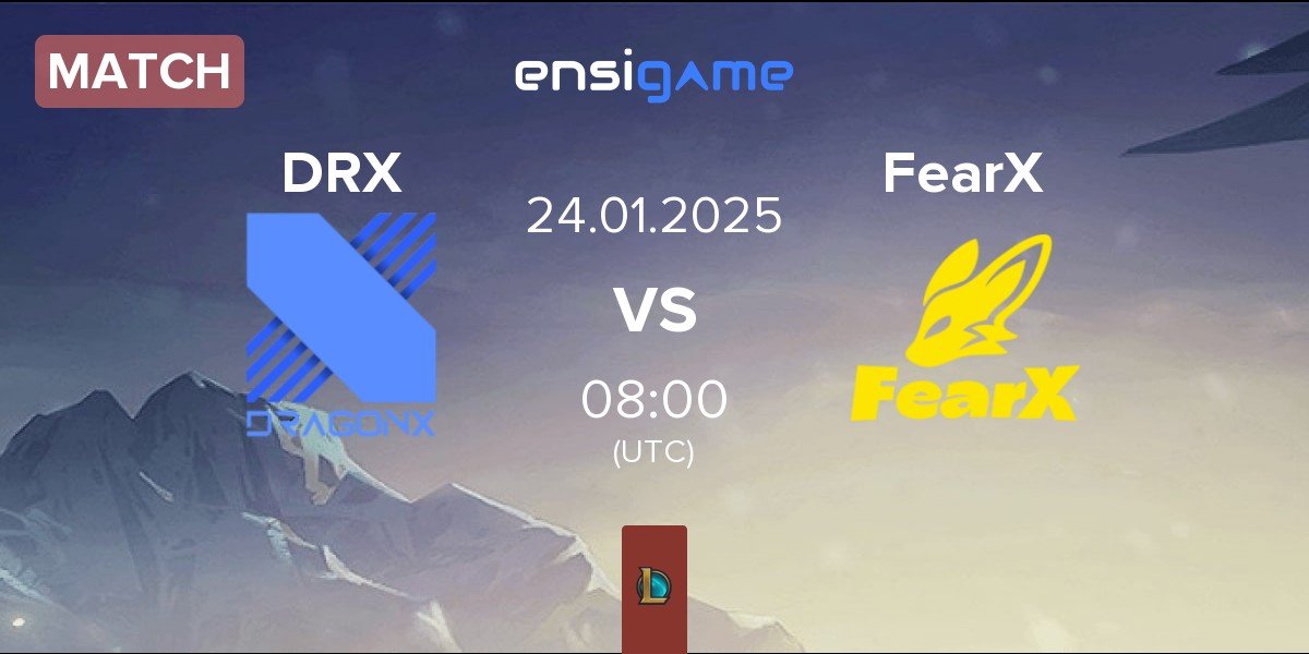 Match DRX vs BNK FearX FearX | 24.01