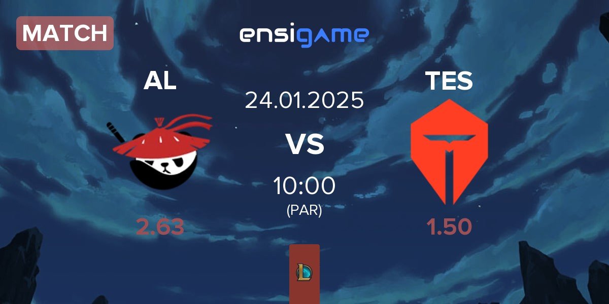 Match Anyone's Legend AL vs TOP Esports TES | 24.01