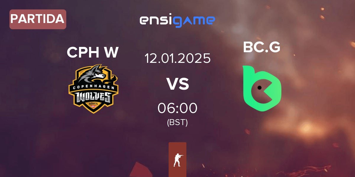 Partida Copenhagen Wolves CPH W vs BC.Game Esports BC.G | 12.01